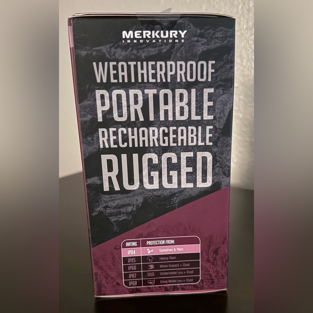 Merkury Climb Rugged Outdoor Bluetooth Speaker | Wireless | Water-Resistant New - Picture 5 of 5